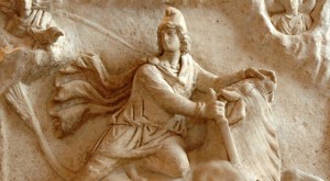 Mithras_tauroctony_Louvre_Ma3441b